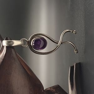 Sterling Silver Amethyst pendant